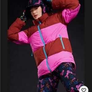 Roxy Pink and Brown Ski Jacket